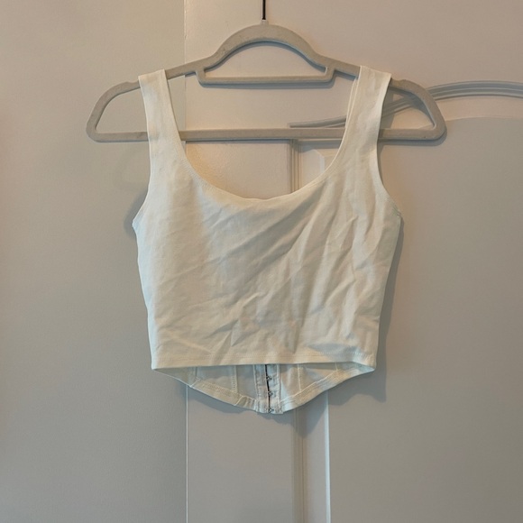 Fashion Nova White Corset Crop Top - Picture 4 of 7